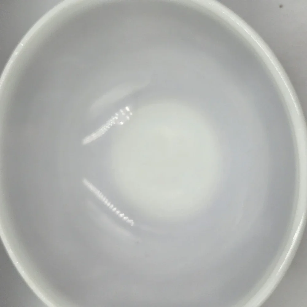 Vintage Pyrex Americana 4 Qt. Mixing Nesting Bowl 404 Fall Brown White Rim 10.5